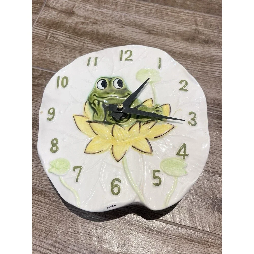 RARE Vintage Neil The Frog Kitchen Wall Clock 1970s Sears Roebuck WORKS